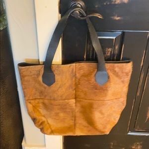 Cowhide handbag